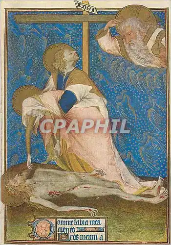 Cartes postales moderne Bibliotheque Nationale Heure de Rohan La Vierge se Jetant sur le Cadavre de son Fils