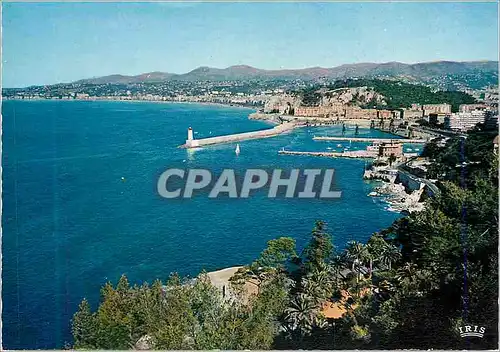 Cartes postales moderne Nice (A M) Reflets de la Cote d'Azur Vue Generale sur le Port et la Baie des Anges