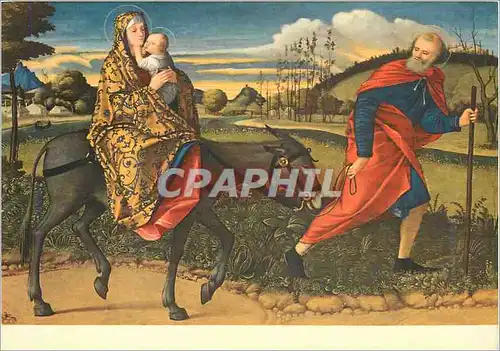 Cartes postales moderne Giovanni Bellini (1430 1516) La Fuite en Egypte