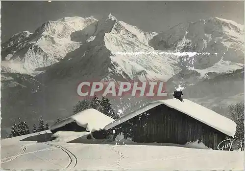 Cartes postales moderne Saint Gervais les Bains (Hte Savoie) Paysage d'Hiver au Plateau des Bettex