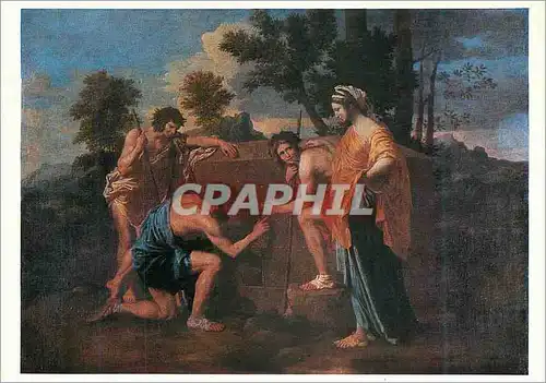 Moderne Karte Musee du Louvre Nicolas Poussin (1594 1665) Les Bergers d'Arcadie