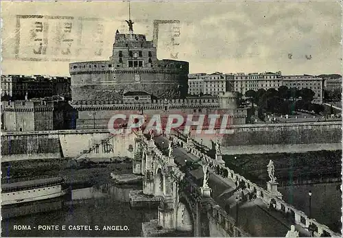 Moderne Karte Roma Ponte E Castel S Angelo