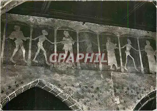 Moderne Karte Plouha (C du N) Chapelle de Kermaria Isquit L'Interieur Fresque La Danse Macabre