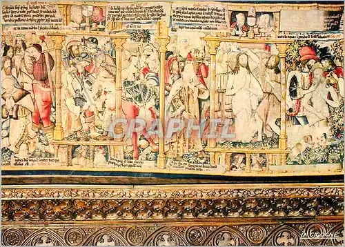 Cartes postales moderne Abbaye de la Chaise Dieu (Tapisserie d'Arras (XVe S)