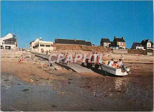Cartes postales moderne Pirou Plage La Montee de la Plage