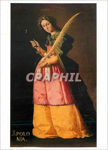 Cartes postales moderne Musee du Louvre Departement de Peintures Zurbaran Francisco de 1598 1664 Sainte Apolline