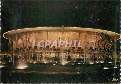 Cartes postales moderne Exposition Universelle et Internationale de Bruxelles 1958 USA Vue Nocturne du Pavillon