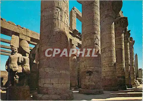 Moderne Karte Luxor Karnak Partie au Hall ds Colonnes du Temple