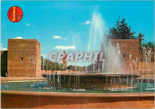 Moderne Karte Marrakech Bad El Jedid et la Koutoubia