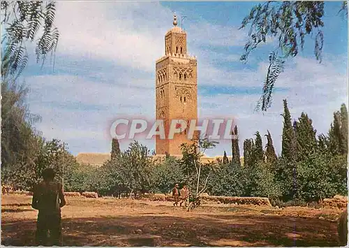 Cartes postales moderne Marrakech Le Maroc Pittoresque Las Mosquee Koutoubia