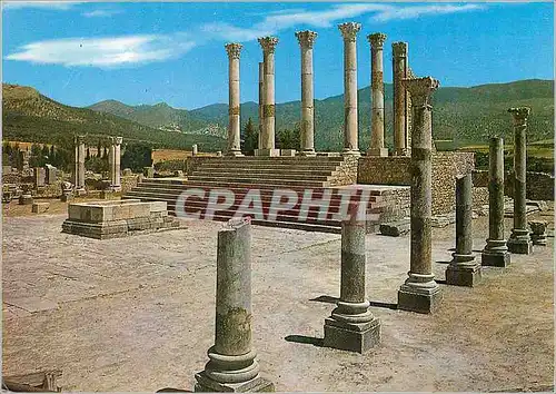 Cartes postales moderne Volubilis Capitole Ruines Romaines