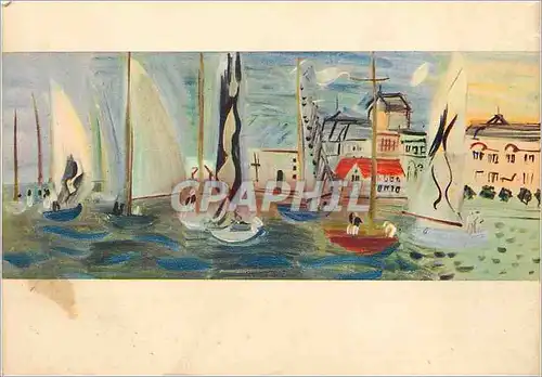 Moderne Karte Dufy Les Regates a Deauville