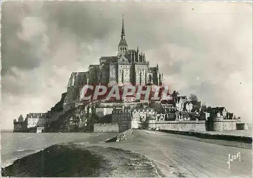 Moderne Karte Le Mont Saint Michel (Manche) l'Arrivee par Maree d'Equinoxe