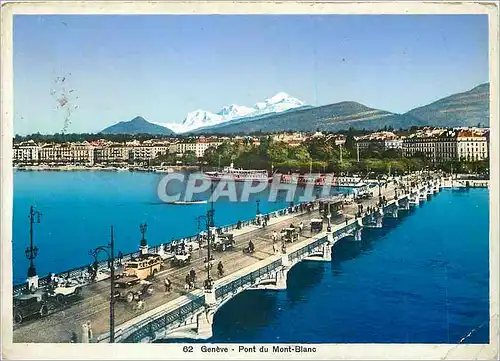 Cartes postales moderne Geneve Pont du Mont Blanc