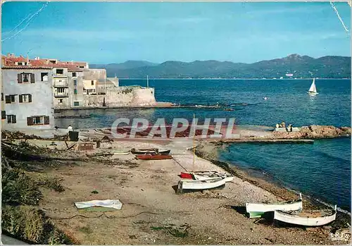 Moderne Karte Saint Tropez (Var) La Cote d'Azur French Riviera  la Ponche