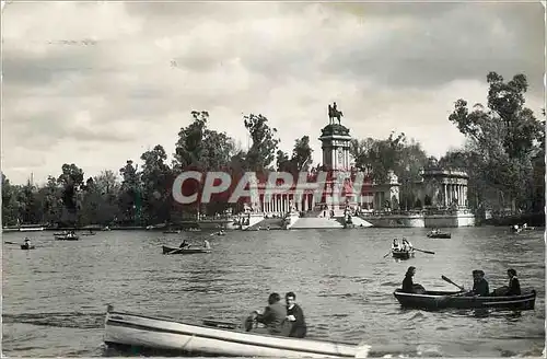 Moderne Karte Madrid Parc du Retiro Bassin