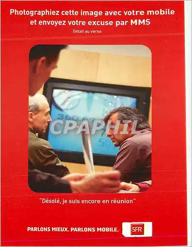 Cartes postales moderne Parlons Mieux Parlons Mobile Desole je suis encore en Reunion SFR