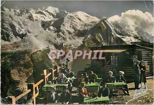 Cartes postales moderne Chamonix Mont Blanc Alt 1050 m Terrasse du Brevent (2525 m) Panorama sur le Massif du Mont Blanc