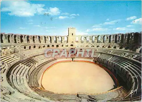 Moderne Karte Arles La Provence Couleurs et Lumiere de France Les Arenes