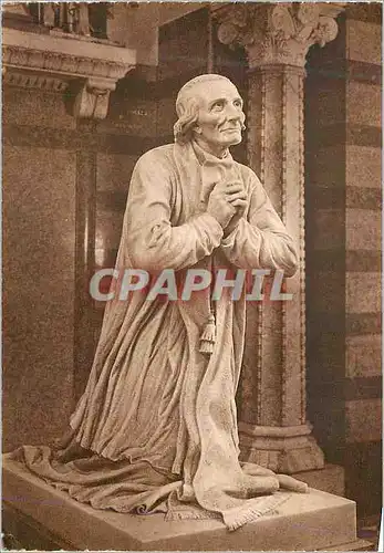 Cartes postales moderne Chapelle du Coeur du Saint Cure d'Ars La Statue de Cabuchet (Vue de profil)