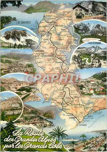 Cartes postales moderne Grands Cols La Route des Grandes Alpes