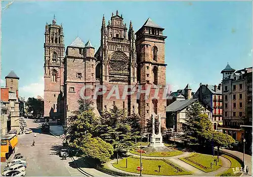 Moderne Karte Rodez (Aveyron) Cathedrale Notre Dame 14e et 15e Siecles