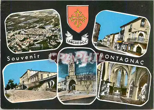 Cartes postales moderne Montagnac (Herault) Vue aerienne