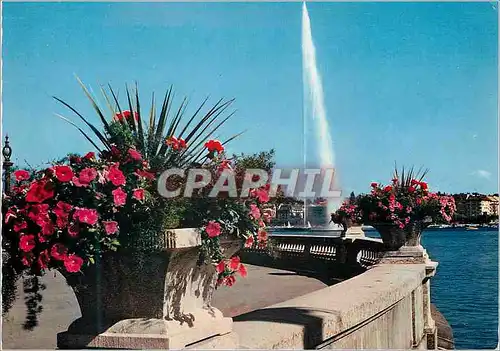 Cartes postales moderne Geneve Le Jet d'Eau (130 m)
