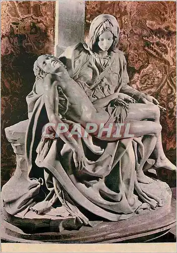 Cartes postales moderne Roma La Pieta de Michel Angel dans la Basilique Saint Pierre