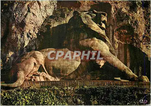 Moderne Karte Belfort (Terr de Belfort) Le Lion (Oeuvre de Bartholdi)