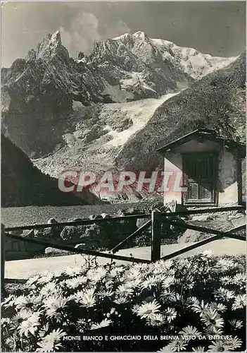 Cartes postales moderne Il Monte Bianco e Ghiacciaio della Brenva Visto de Entreves