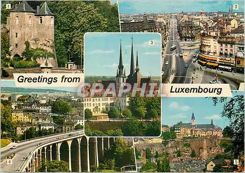 Cartes postales moderne Greetings from Luxembourg
