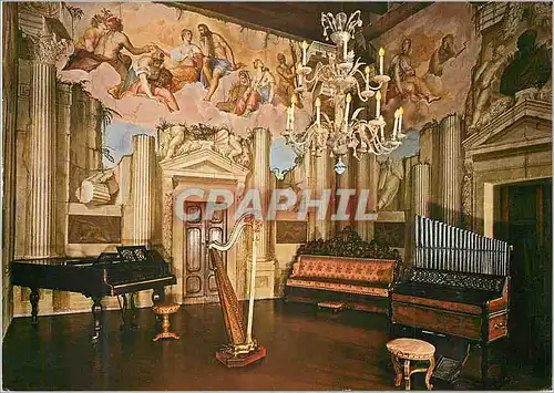 Moderne Karte Villa Godi Malinverni Lonedo di Lugo Vicentino Italy Orgue Harpe