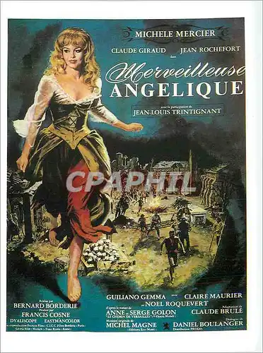 Cartes postales moderne Merveilleuse Angelique Michele Mercier Claude Giraud Jean Rochefort Jean-Louis Trintignant