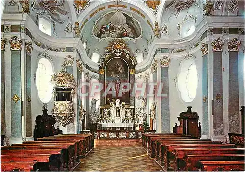 Moderne Karte Tirol Karlskirche Volders Innenansicht