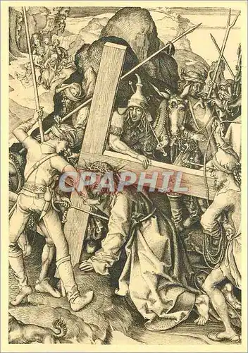 Cartes postales moderne Colmar vers 1450 Brisach 1491 Martin Schongauer Peintre Graveur Le Portement de la Croix (detail