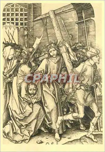 Cartes postales moderne Colmar vers 1450 Brisach 1491 Martin Schongauer Peintre Graveur Le Portement de la Croix
