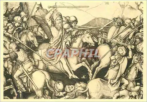 Cartes postales moderne Colmar vers 1450 Brisach 1491 Martin Schongauer Peintre Graveur La Bataille de Saint Jacques a C