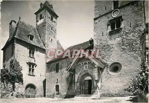 Moderne Karte Vallee d'Ossau Beost (Basse Pyr) L'Eglise et le Chateau