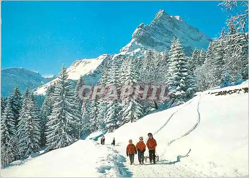 Moderne Karte Braunwald (Schweiz) Ortstock