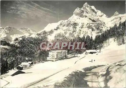 Moderne Karte Braunwald Hotel Niederschlacht mit Ortstock