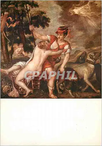 Cartes postales moderne Roma Venus et Adonis (Galerie Nationale) Titian (1477 1576)