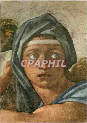 Cartes postales moderne Vaticano La Sibylle de Delphes Detail