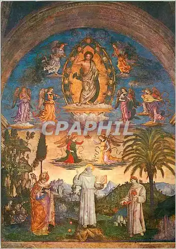 Cartes postales moderne Roma S Maria in Aracoeli Pinturiccho Gloire de S Bernardin de Sienne (S XV)