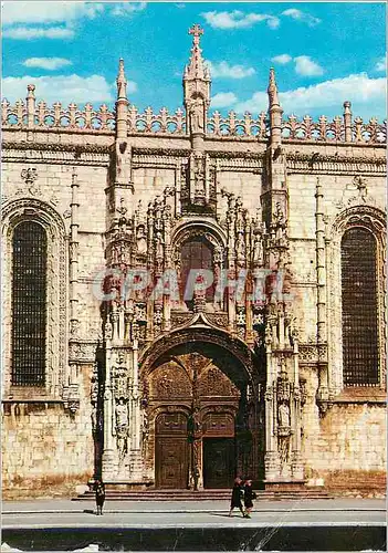 Cartes postales moderne Lisboa (Portugal) Monastere de Jeronimos (Portique)