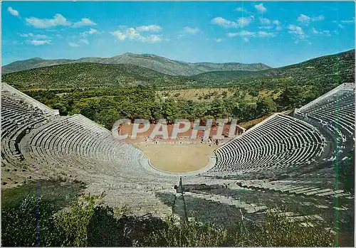 Moderne Karte Epidaure Le Theatre