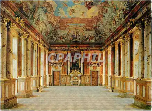 Moderne Karte Stift St Florian Marmorsaal Erbaut V Jakob Prandtauer