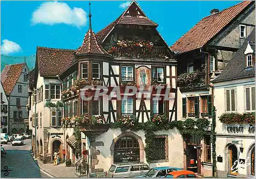 Cartes postales moderne Kaysersberg (Haut Rhin) Au Pays des Cigognes Maison ancienne a pans de Bois et Oriel (XVIe Siecl