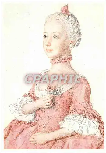 Cartes postales moderne Louvre Exposition Jean Etienne Liotard 1992 L'Archiduchesse Marie Caroline d'Autriche