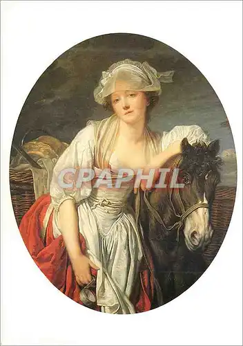 Cartes postales moderne Louvre Departement des Peintures J B Greuze 1725 1805 La Laitiere